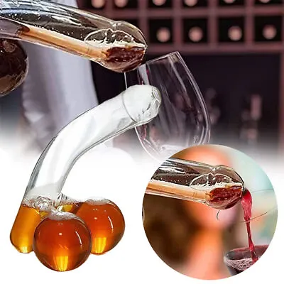 Buy Funny Penis Glass Wine Decanter Party Glass Alcohol Bottle Wine Accessories NEW • 12.99£