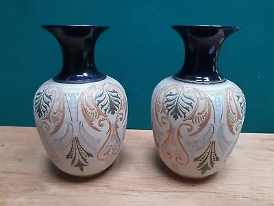 Buy A Pair Of Antique Langley Mill Vases - 20 Cm High • 15£