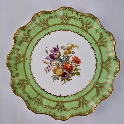 Buy Antique Doulton Burslem Plate Decorated Flowers Scalloped Edge 21cm Diameter #4 • 39£