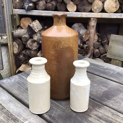 Buy Old Vintage Antique Stoneware Bottles Bourne Denby Doulton Lambeth Stiff & Sons • 20£