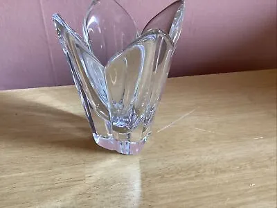 Buy Vintage Orrefors Of Sweden Crystal Glass Faceted  Dish/Vase Heavy Signed • 21.42£