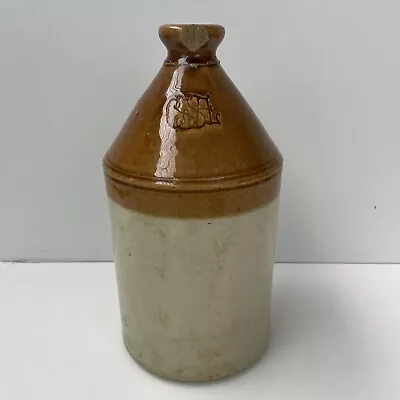 Buy Doulton Lambeth Flagon Bottle Antique Salt Glazed Ink Stoneware Collectible • 29.99£