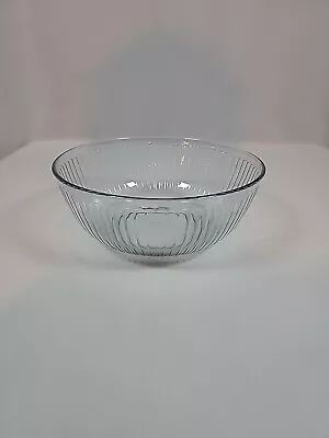 Buy Pyrex Clear Glass Blue Tint Ribbed Large Bowl 4.5 Quart Size 7404-S Mixing Bowl • 19.20£