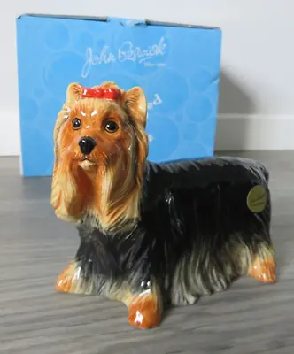 Buy John Beswick Pampered Pooches Yorkshire Terrier Jbpp4 Dog Pied Figurine Ornament • 15.99£