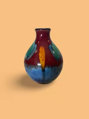 Buy Poole Pottery Volcano Vase Tropical Design 6 Inch Height • 19.99£