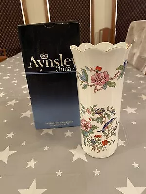 Buy New In Box Aynsley Pembroke Bone China Mayfair Tall Vase • 17.99£