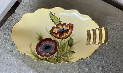 Buy Small Carlton Ware Serving Plate. Yellow With Poppies • 5£
