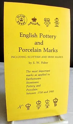 Buy Antique English Pottery Porcelain Scottish Irish Makers Mark Pre 1900 SW Fisher  • 14.96£