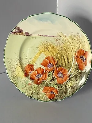 Buy Large  Royal Doulton Serieswarer Plate - Poppies In A Cornfield D6312 -excellent • 25£