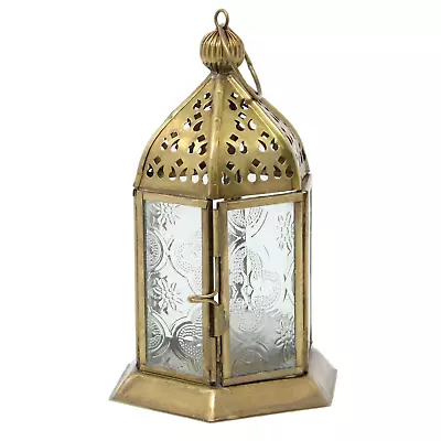Buy Gold Moroccan Lantern Vintage Tea Light Candle Holder Metal Home Décor Gift • 10.95£