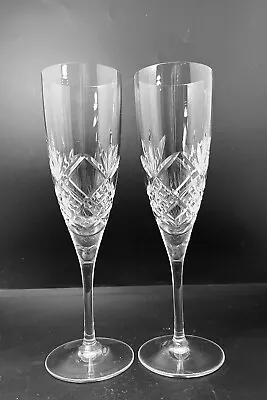 Buy Royal Doulton Glass Champagne Flutes X2 • 20£