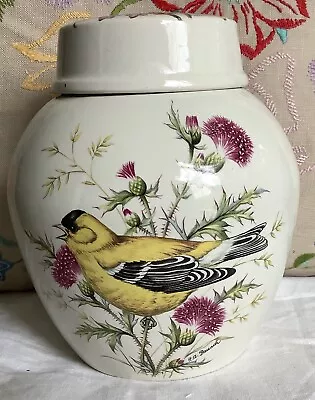 Buy Vintage Bristol Pottery Ginger Jar Birds Henry A. Pausch • 20£