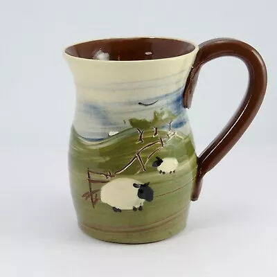 Buy Caroline Smith Studio Pottery Slipware Sheep Mug • 6.99£