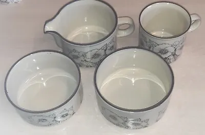 Buy Hornsey Pottery. 4 Pieces Of Cornrose Pattern Tableware • 12£