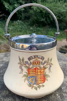 Buy Rare Antique Macintyre Biscuit Jar Barrel Queen Victoria Diamond Jubilee 1897 • 59.99£