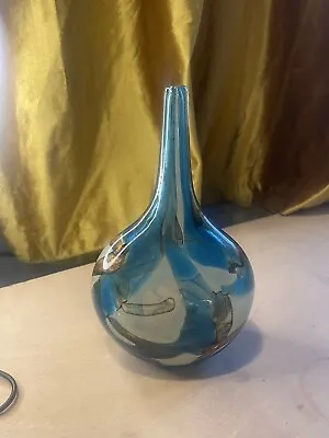 Buy Medina Glass Lollipop Vase Signed Maltese Art • 65£