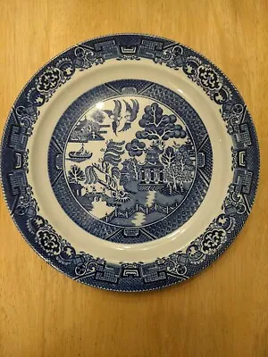 Buy Willow Enoch 1784 Ralph 1750 Wood & Sons England Woods Ware Print Dinner Plate • 8£