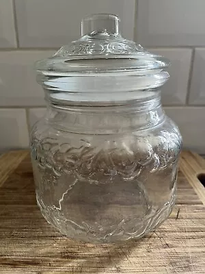 Buy Vintage Glass Sweet Jar With Lid • 10£