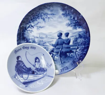Buy Two Decorative Plates KAISER ANNIVERSARY 1973 WEST GERMANY Porsgurnd Fars Dag 71 • 18.99£