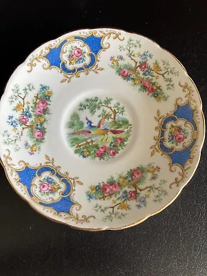 Buy Plates: Foley China E.bain & Co Broadway Saucer Made In England Lovely Blue (29) • 6.31£
