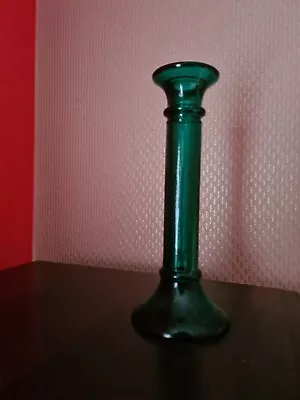 Buy Emerald Green Glass Retro Vintage Candlestick Taper Candle Holder Home Decor Vas • 14.50£