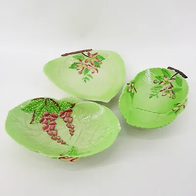Buy Vintage Carlton Ware Lettuce Leaf Bowls Tableware Cabbage Ware Country Style KIP • 19.99£