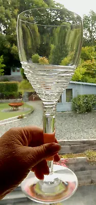 Buy Stuart Crystal Wine Water Glass Jasper Conran Strata Large Goblet 10  Signed 1st • 58.50£