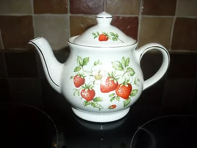 Buy Vintage 'Sadler Strawberry' Small Teapot 1980's Collectable Made In England • 9.99£