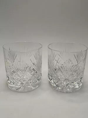 Buy ROYAL DOULTON JUNO WHISKY TUMBLERS, Vintage Cut Crystal Glasses, Set Of 2 • 24.99£