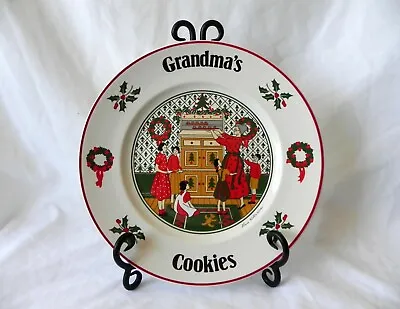 Buy Prinknash Pottery GRANDMA'S COOKIES CHRISTMAS PLATE Gloucester England • 10.90£