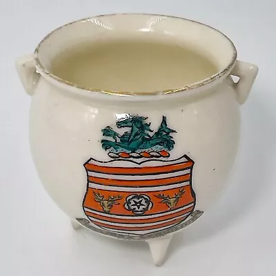 Buy Wh Goss Crested China Model Of Ancient Irish Bronze Pot - Eastbourne Crest • 9£
