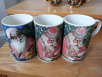 Buy Three Dunoon Stoneware Mugs  Christmas Cheer ...Never Used/Xmas Present. • 6£