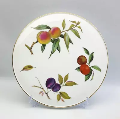 Buy Royal Worcester Arden 28cm Bone China Cake Gateau Plate - Fruit Pattern Vintage • 7£