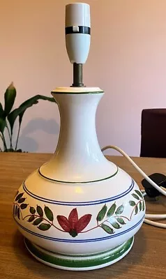 Buy Vintage Rye Pottery Ceramic Lamp Base..Hand Painted..in Nice Condition • 25£