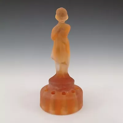 Buy Cambridge Glass Art Deco Nude  Draped Lady  Figurine • 65£