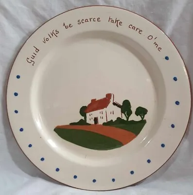 Buy Dartmouth Pottery Torquay Motto Ware 9.84 Inch Luncheon Plate, C1949 • 12.99£