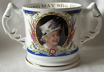 Buy Aynsley Bone China Loving Cup, Diamond Jubilee Of H.M. Queen Elizabeth II 2012. • 8£
