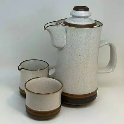 Buy Vintage Denby Stoneware Manor Green Teapot - 1950s • 24.99£
