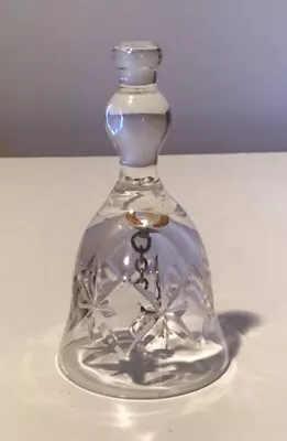 Buy Vintage Crystal Cut Glass Hand Bell In Excellent Condition. • 3.25£