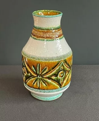 Buy Lovely Vintage Symmetrical Sgraffito Vase By Nuovo Rinascimento  • 24£