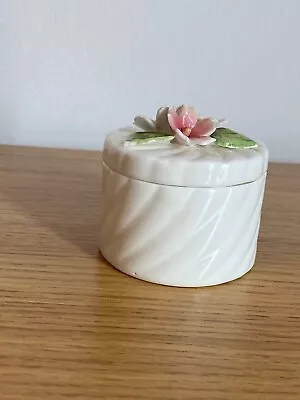 Buy Miniature Bone China Ornament With Removable Floral Lid. • 10£