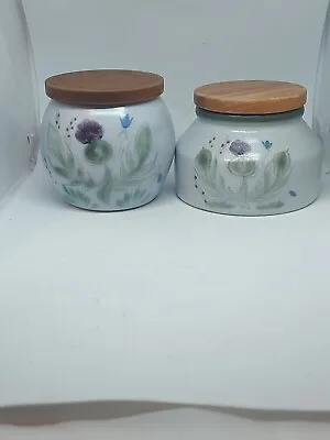 Buy Vintage  Buchan Portobello  Handainted Stoneware  Jar With Lid  Made In Scotland • 13£