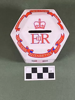 Buy Queen Elizabeth II Hexagonal Money Box Adams Made In England Bone China Ceramic • 9.99£