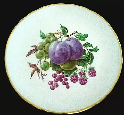 Buy TUSCAN Fruit Plums + Raspberries + Green Grapes Red Currants 8 ¼ In Plate C1947+ • 8.99£