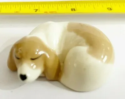 Buy Szeiler Vintage Curled Up Resting Sleeping Dog Small Ornament Figurine Gift Idea • 3£