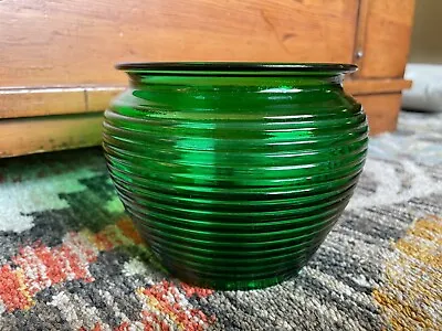 Buy MCM Green National Potteries Cleveland, OH Glass Bowl Planter Vase • 12.51£