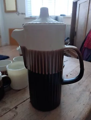 Buy Vintage 1970s Ceramic Retro Large Coffee Pot Made In Ireland By Ulster Ceramics • 19.95£