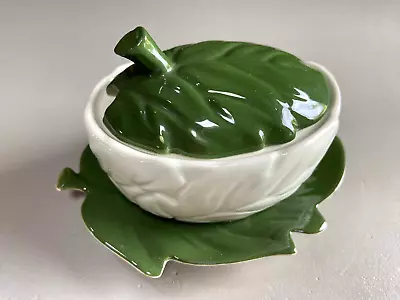 Buy Vintage 1950’s Carlton Ware Leaf Preserve Pot / Sugar Bowl With Lid & Leaf Base • 7.95£