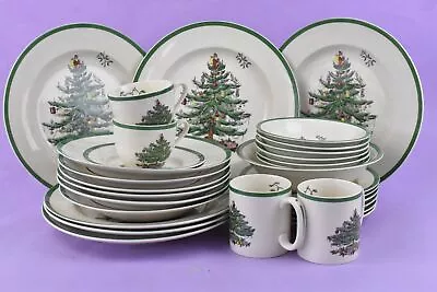 Buy Bundle Spode Christmas Tree China Tableware Set Plates Bowls Cups • 61£