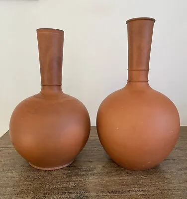 Buy Antique Watcombe Aesthetic Terracotta Vase 1870s CHRISTOPHER DRESSER Pottery X2 • 84.99£